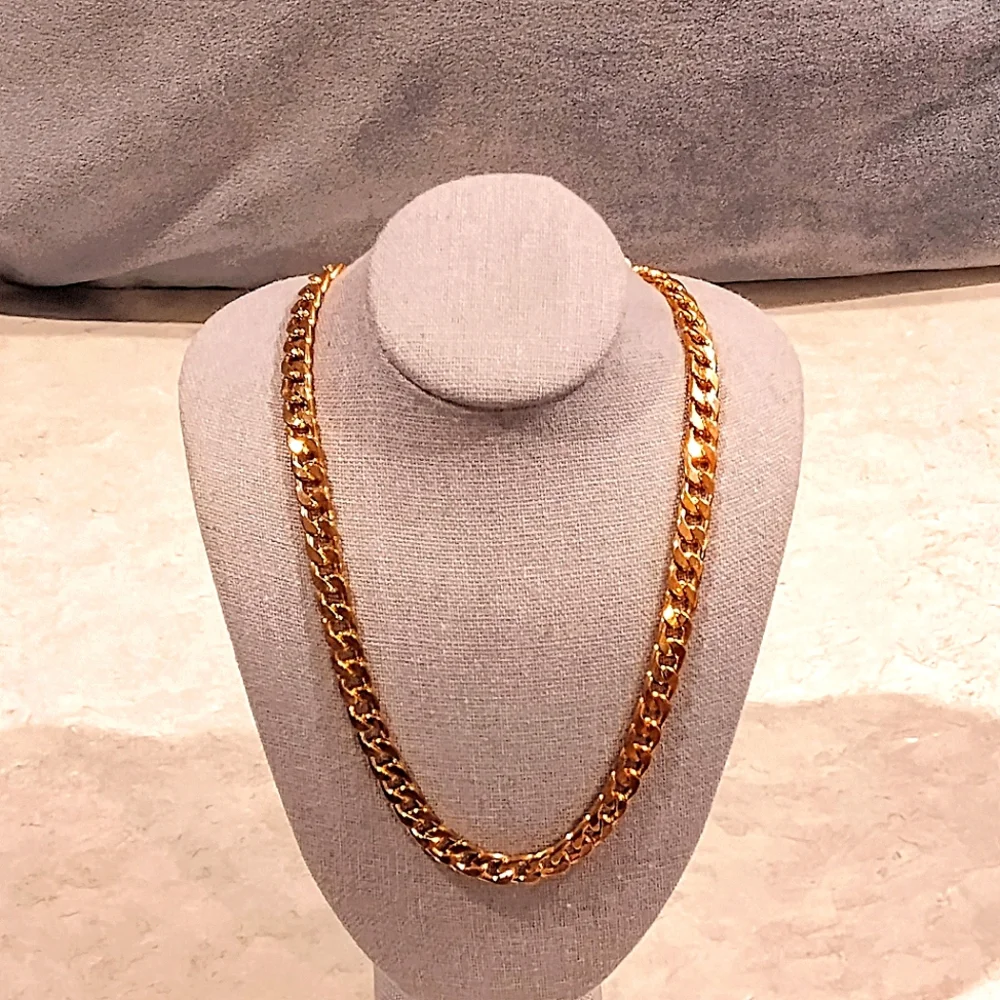 14K ROSE GOLD PLATED MENS 24